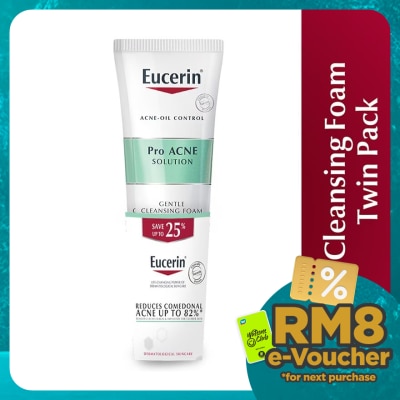 EUCERIN ProAcne Cleansing Foam 150g Twin Pack