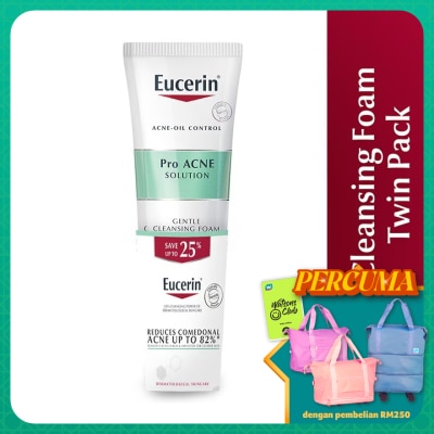 EUCERIN ProAcne Cleansing Foam 150g Twin Pack
