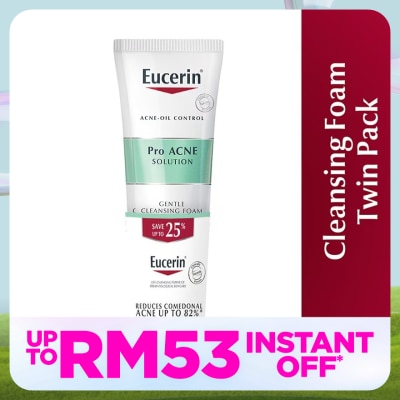 EUCERIN ProAcne Cleansing Foam 150g Twin Pack