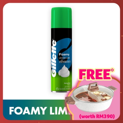 GILLETTE Foamy Foam Shave Lemon Lime 50g