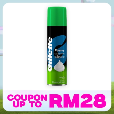 GILLETTE Foamy Foam Shave Lemon Lime 50g