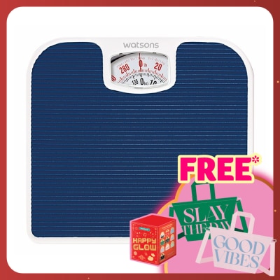 WATSONS Bathroom Scale PVC footmat with stripes.