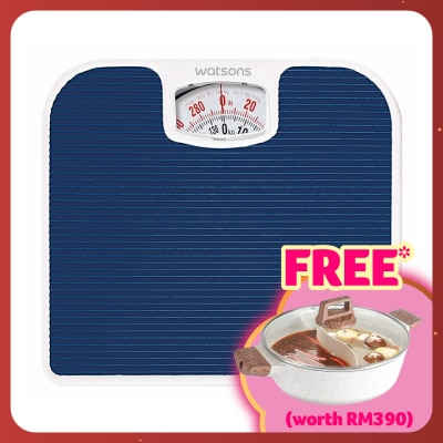 WATSONS Bathroom Scale PVC footmat with stripes.