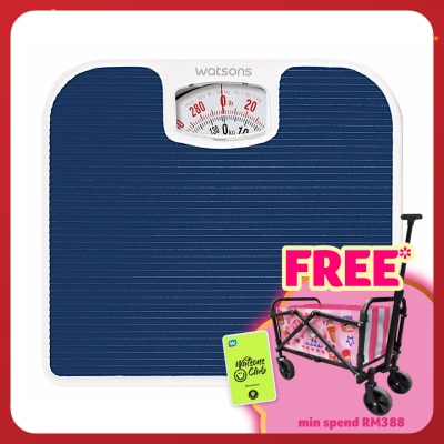 WATSONS Bathroom Scale PVC footmat with stripes.