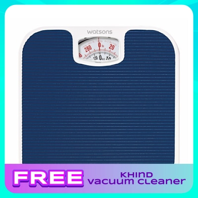 WATSONS Bathroom Scale PVC footmat with stripes.