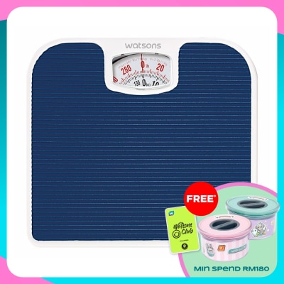 WATSONS Bathroom Scale PVC footmat with stripes.