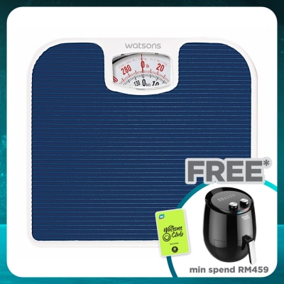 WATSONS Bathroom Scale PVC footmat with stripes.