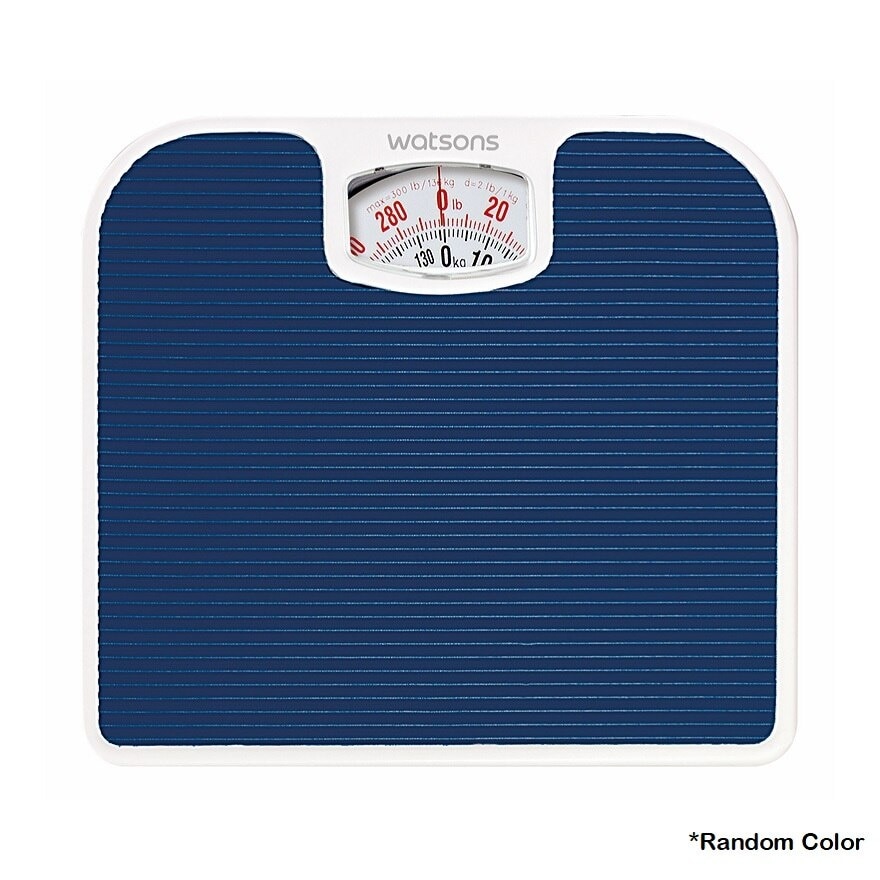Bathroom Scale PVC footmat with stripes.