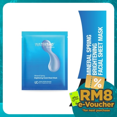 WATER360 BY WATSONS Mineral Spring Brightening Facial Sheet Mask 1s