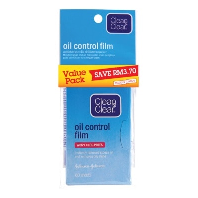 CLEAN & CLEAR Oil Control Film Twin Pack 2 x 60's