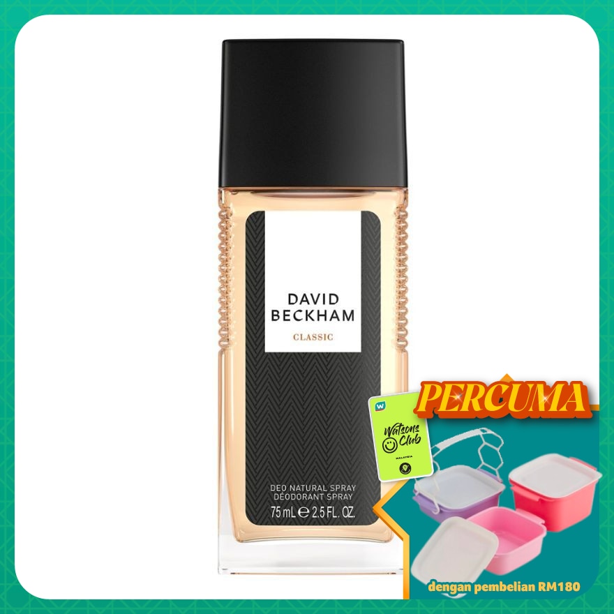 David Beckham Deodorant Natural Spray Classic 75ML