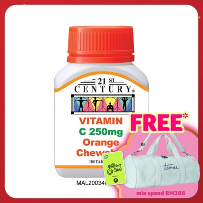 21ST CENTURY Vitamin C 250mg Chewable 100's
