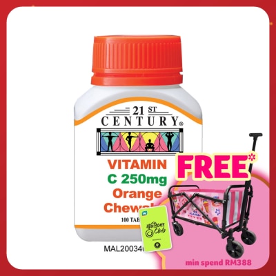 21ST CENTURY Vitamin C 250mg Chewable 100's