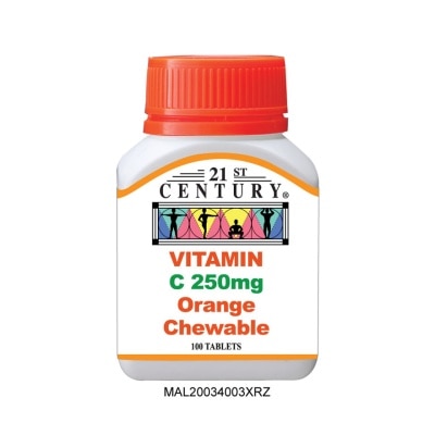 21ST CENTURY Vitamin C 250mg Chewable 100's