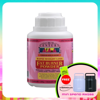 21ST CENTURY - Rapid Weight Loss Fat Burner Powder Chocolate Flavour 250g