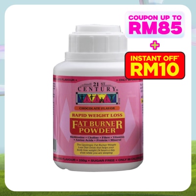 21ST CENTURY Rapid Weight Loss Fat Burner Powder Chocolate Flavour 250g