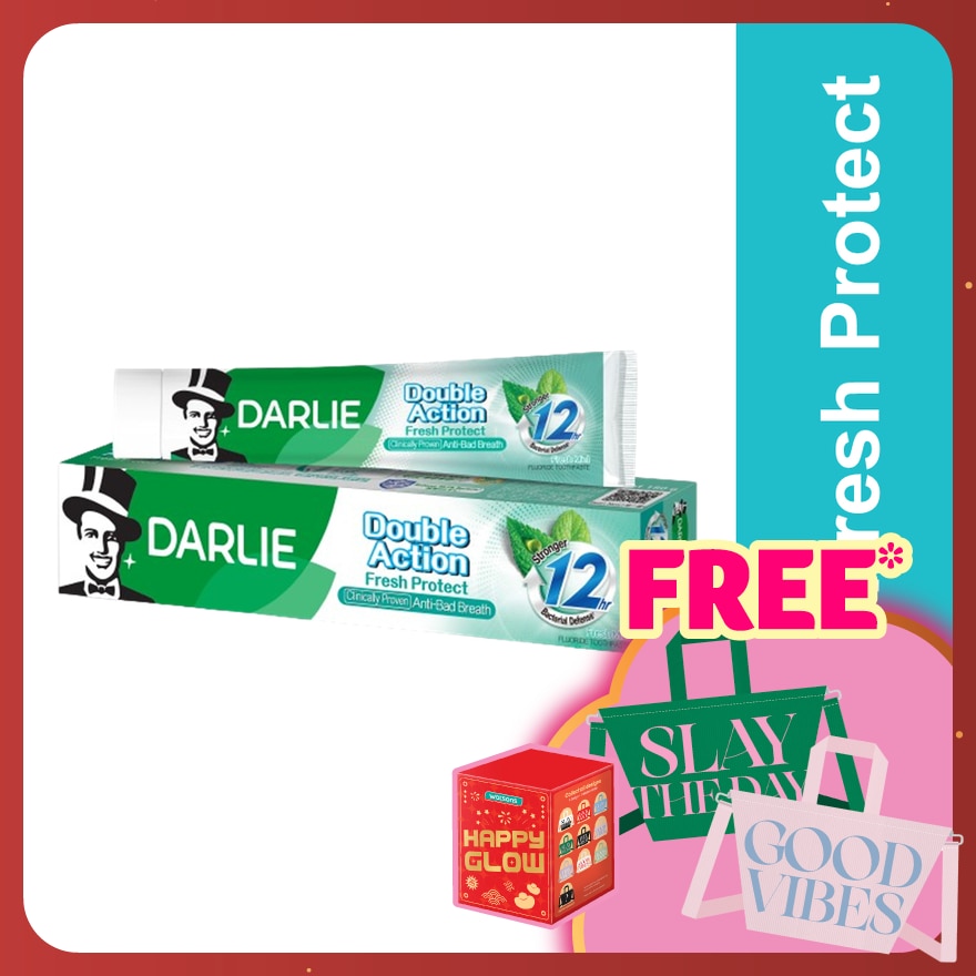 Double Action Bacteria Fresh Protect Fresh Mint Toothpaste180g