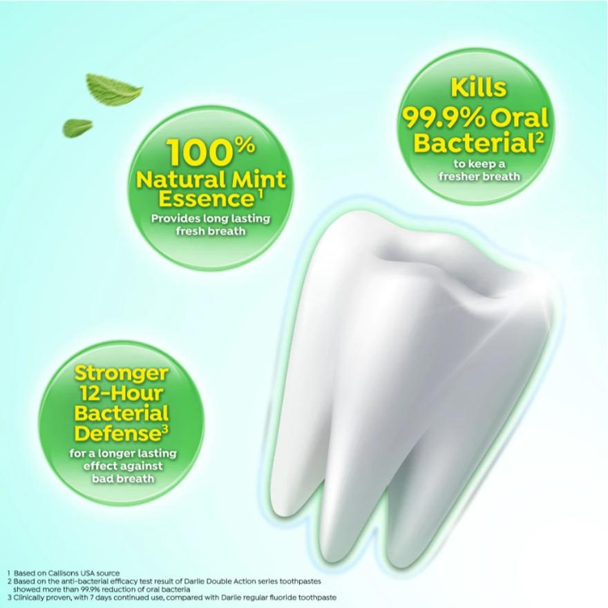 Double Action Bacteria Fresh Protect Fresh Mint Toothpaste 2x180g image