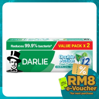 DARLIE Double Action Bacteria Fresh Protect Fresh Mint Toothpaste 2x180g