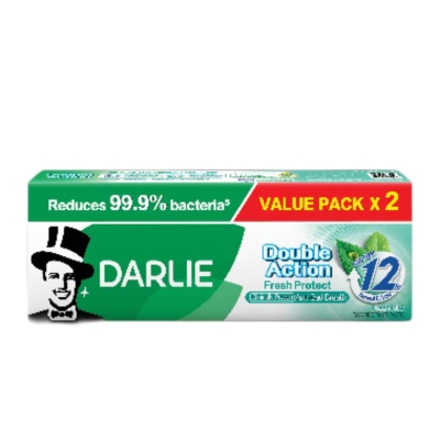 DARLIE - Double Action Bacteria Fresh Protect Fresh Mint Toothpaste 2x180g image