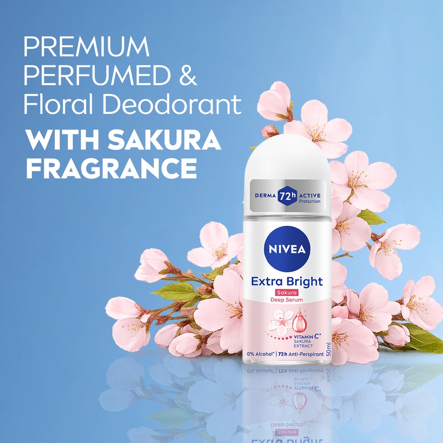 Deodorant Deep Brightening Serum Sakura Roll On 50ml