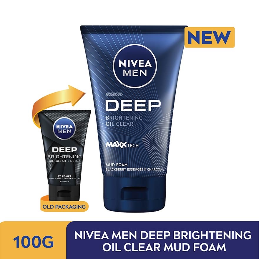 DEEP White Oil Clear Mud Foam Twin Pack 2x100g image