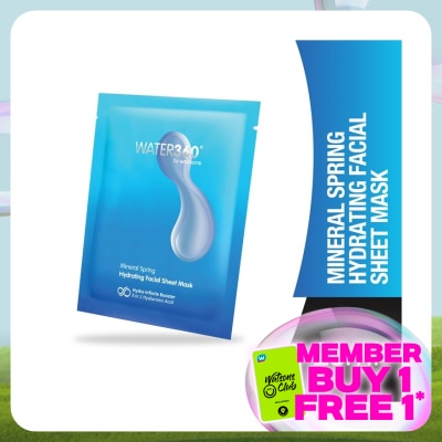WATER360 BY WATSONS Mineral Spring Hydrating Facial Sheet Mask 1s