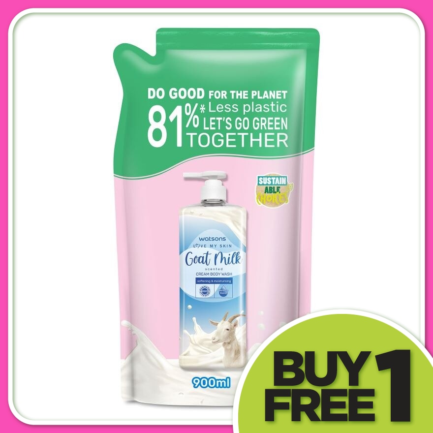 Goat Milk Cream Body Wash Refill