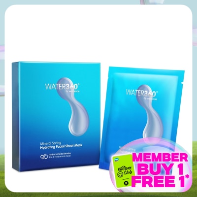 WATER360 BY WATSONS Mineral Spring Hydrating Facial Sheet Mask 5s