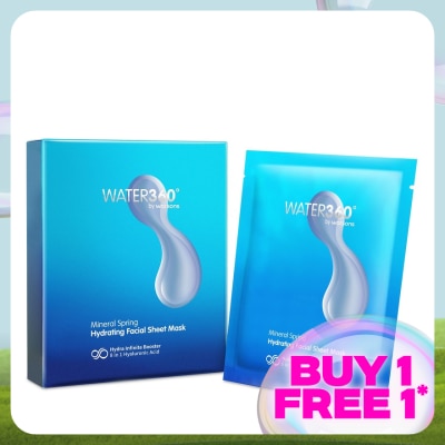 WATER360 BY WATSONS Mineral Spring Hydrating Facial Sheet Mask 5s