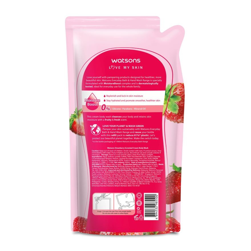STRAWBERRY CREAM BODY WASH REFILL image
