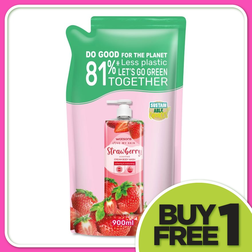 STRAWBERRY CREAM BODY WASH REFILL