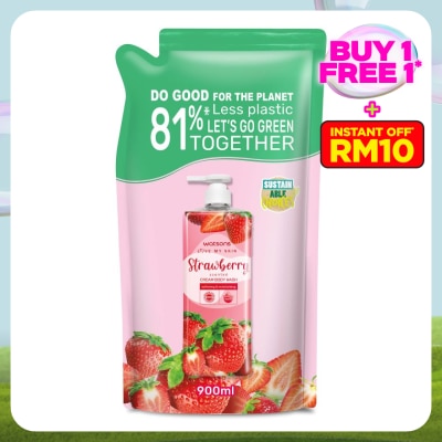 WATSONS STRAWBERRY CREAM BODY WASH REFILL