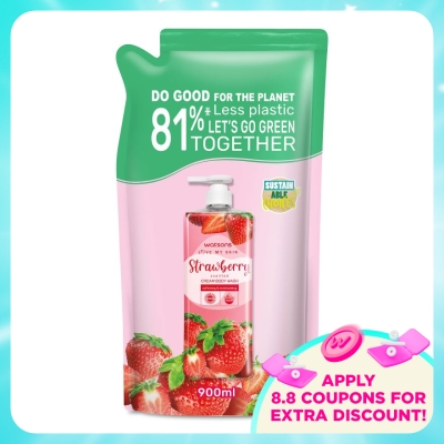 WATSONS - STRAWBERRY CREAM BODY WASH REFILL