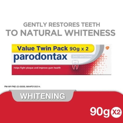 PARODONTAX Whitening Toothpaste Improve Gum Health 90g x 2