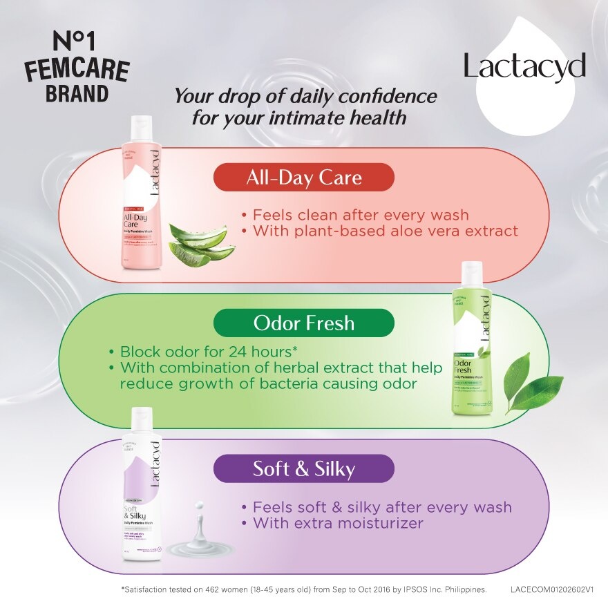 Feminine Hygiene Wash All Day Care 250ml image