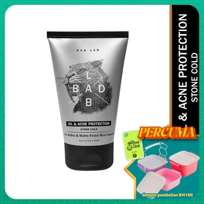 BAD LAB - Oil & Anti Proctection Stone Cold Pore Refine & Matte-Finish Mud Cleanser 100ml