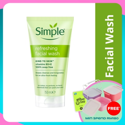 SIMPLE Kind to Skin Refreshing Facial Wash Gel 150ml