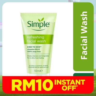 SIMPLE Kind to Skin Refreshing Facial Wash Gel 150ml