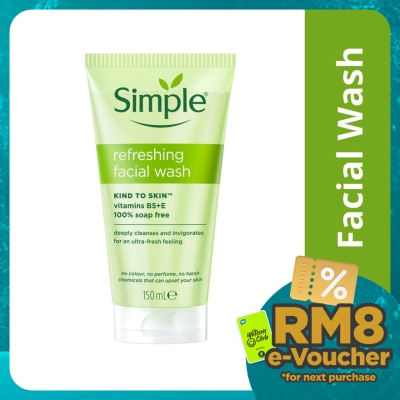 SIMPLE Kind to Skin Refreshing Facial Wash Gel 150ml