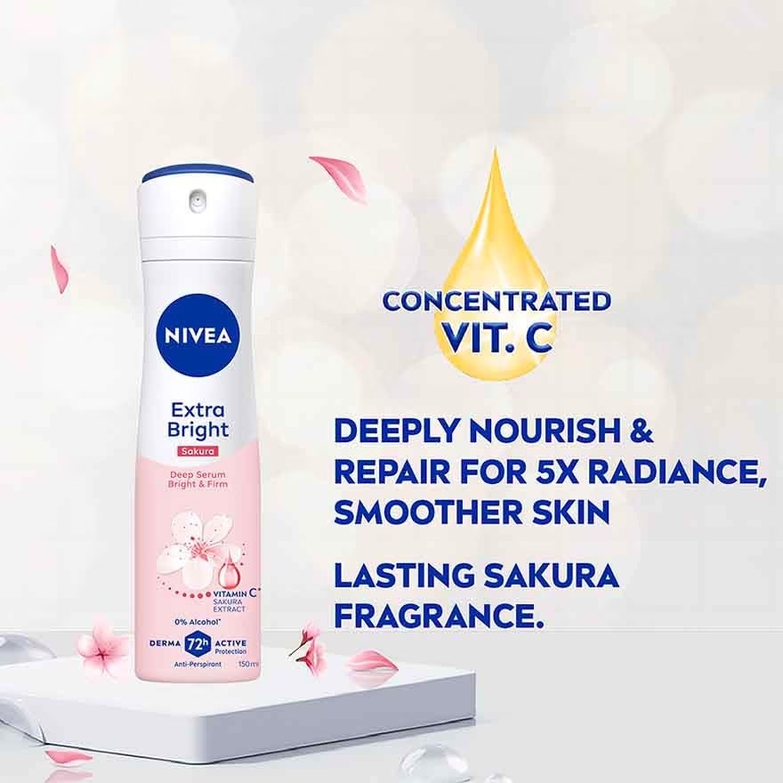Deodorant Deep Brightening Serum Sakura Spray 150ml