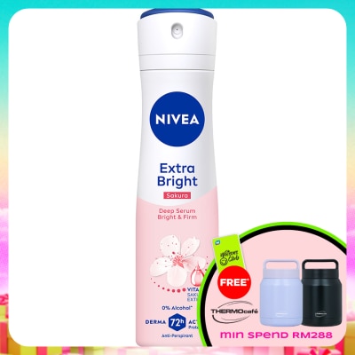 NIVEA - Deodorant Deep Brightening Serum Sakura Spray 150ml
