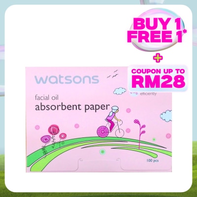 WATSONS Facial Oil Absorbent Paper 100's