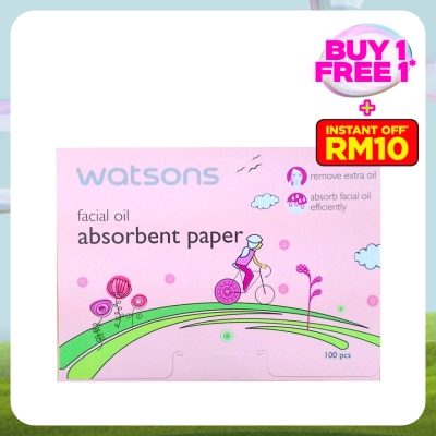 WATSONS Facial Oil Absorbent Paper 100's