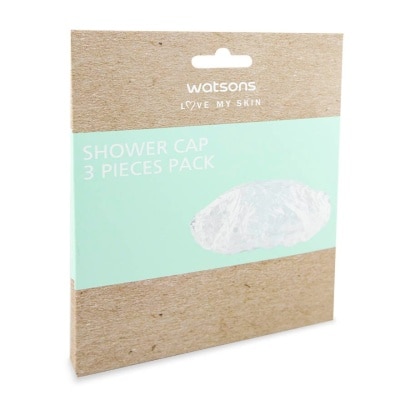 WATSONS Transparent Shower Cap With White Dot  - 3 Pcs