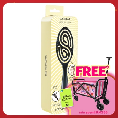 WATSONS Wet Dry Hairbrush With Cleaning Cap 1S