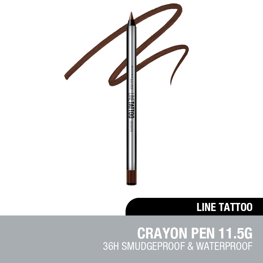 Line Tattoo Crayon Pen - Brown image