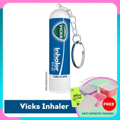 VICKS Inhaler Clear Stuffy Nose With Keychain 0.5ml
