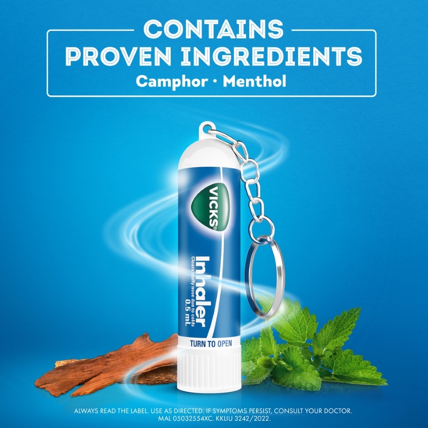Inhaler Clear Stuffy Nose With Keychain 0.5ml image