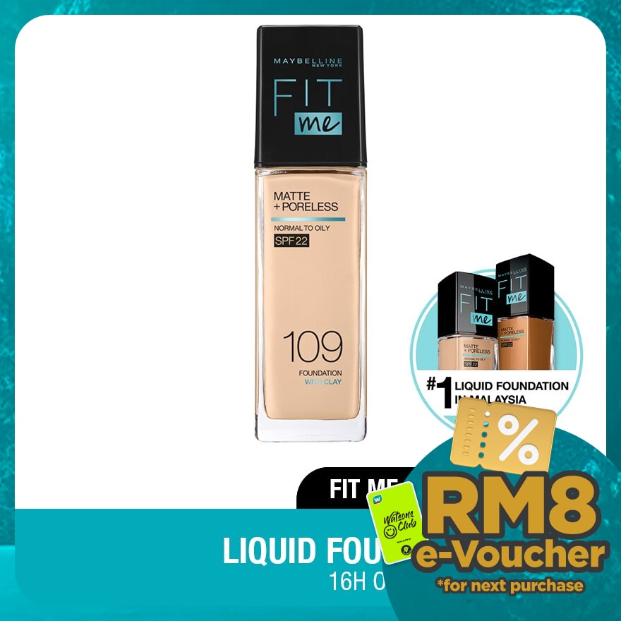 MAYBELLINE Fit Me Matt & Poreless Liquid Foundation 30ml